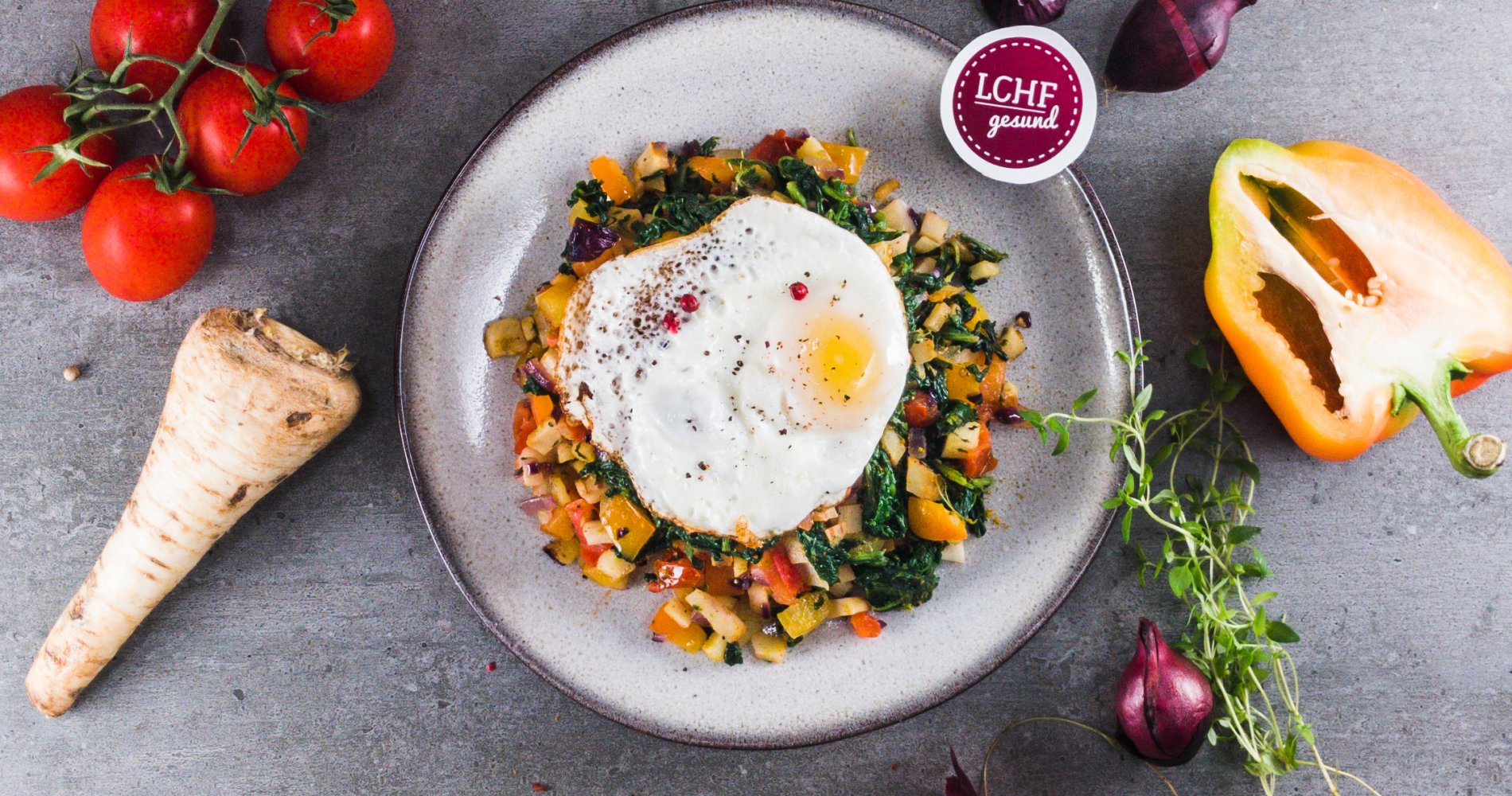 Rezept Low Carb: Frühstücksgemüse aus der Pfanne - LCHF-gesund.de